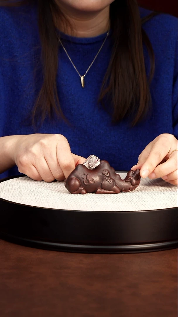 茶壶紫砂全手工茶宠 紫泥骆驼