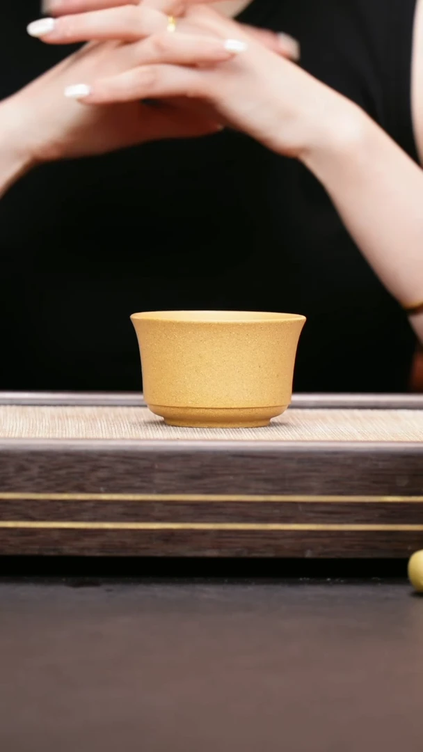 茶壶紫砂黄金段泥 马蹄杯