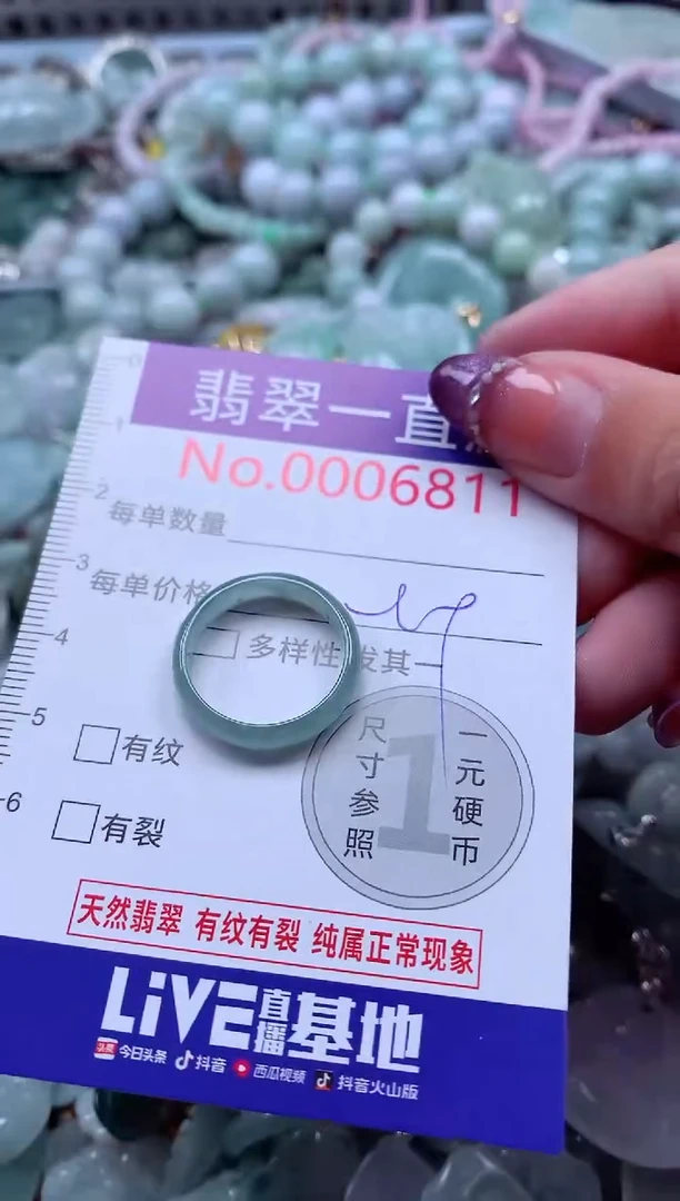 翡翠未镶嵌吊坠(不含链)6811