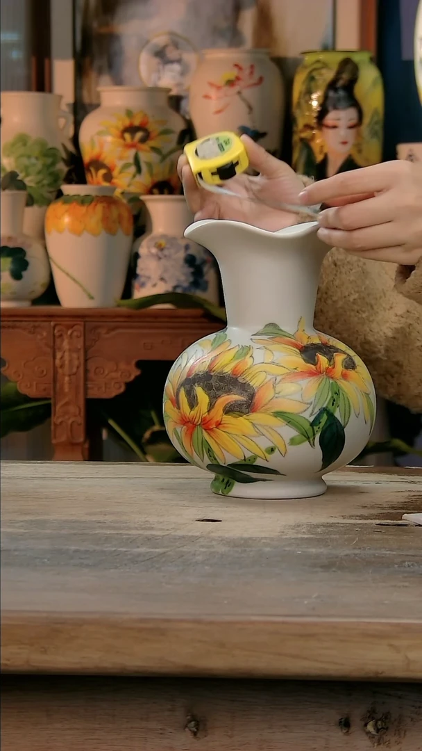 【闪购商品】瓷片景德镇纯手工釉下彩精品花瓶