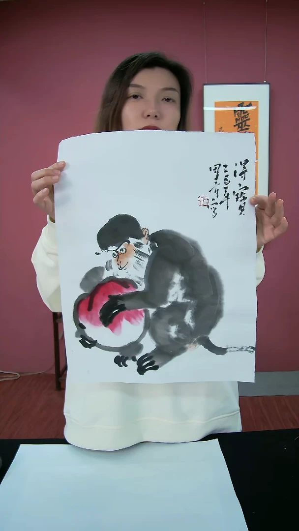 国画田青国画作品46*35