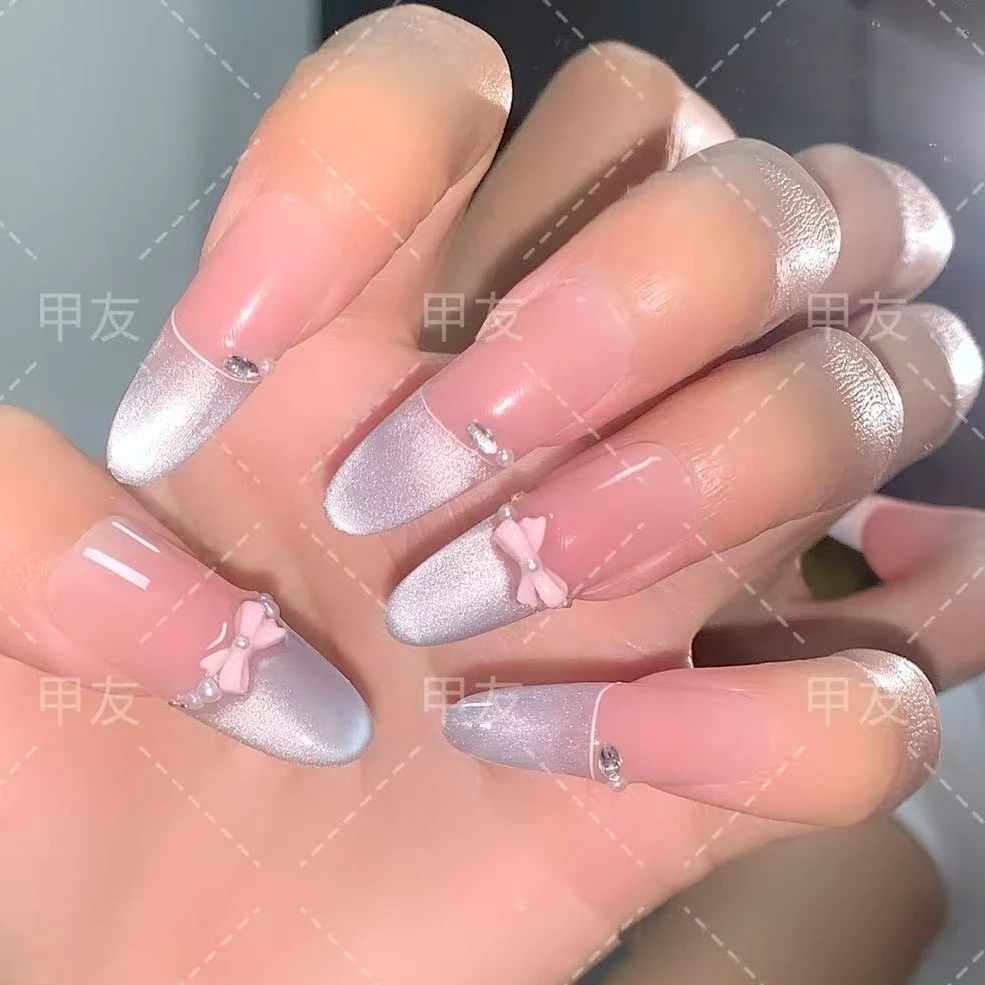 【海盐精灵】纯手工可拆卸猫眼穿戴甲精致款式适合秋冬日常佩戴