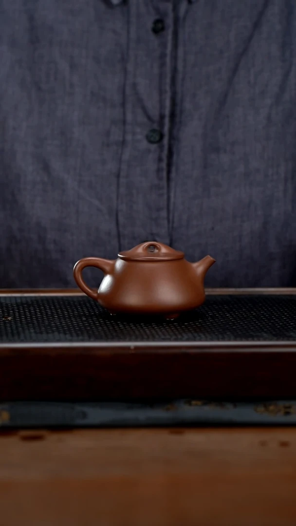 茶壶紫砂130cc黄龙山原矿底槽清石瓢17