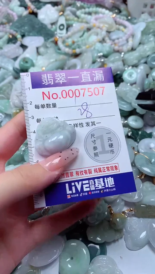 翡翠未镶嵌吊坠(不含链)7507