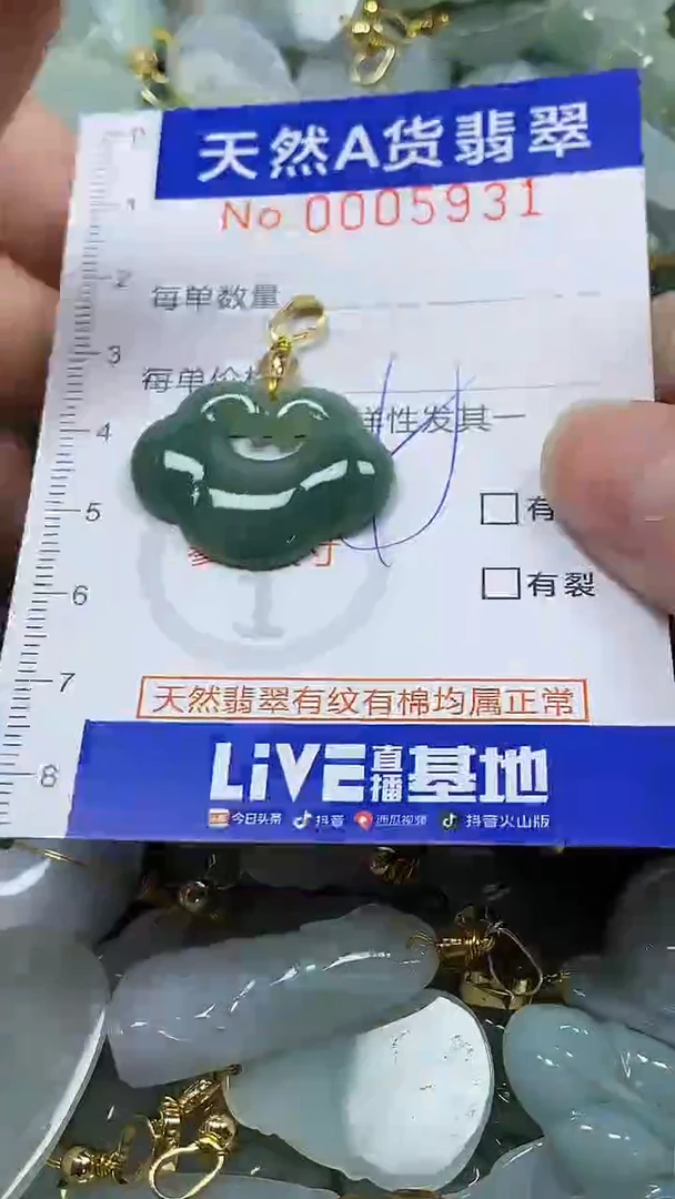 颈饰未镶嵌翡翠纯天然a货翡翠