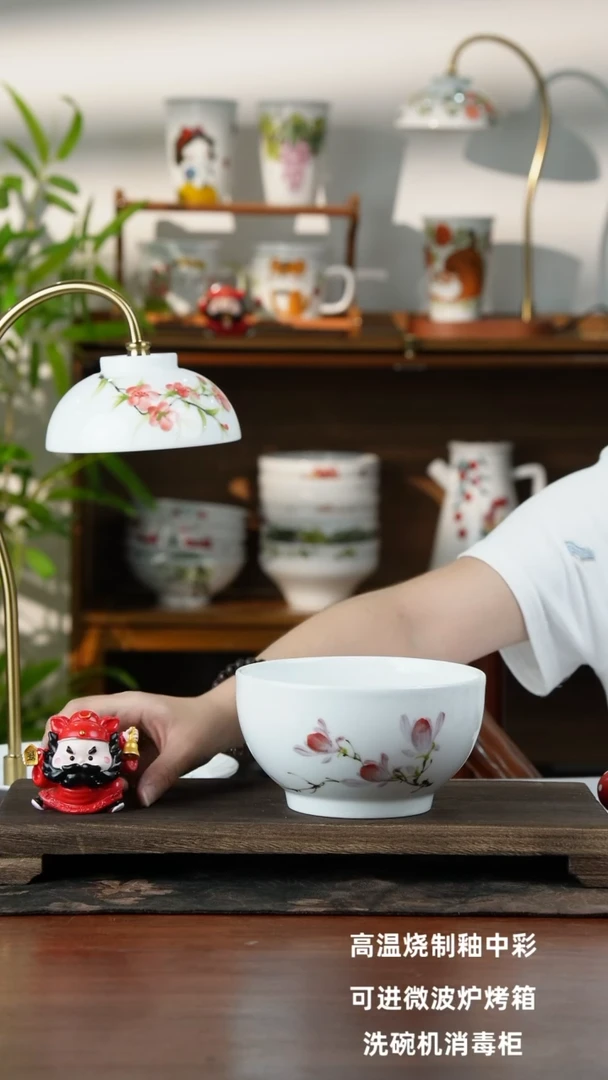 景德镇手绘釉中彩（食品级）小罗汉碗