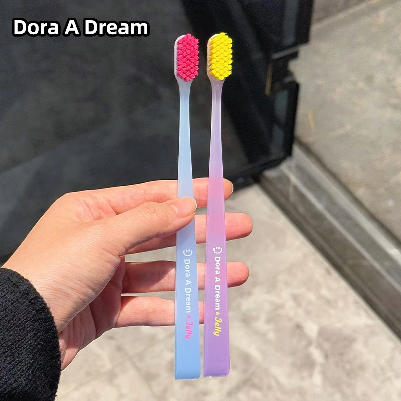 DoraADream朵拉的梦布丁牙刷成人中软毛敏感护龈情侣家庭装男女D