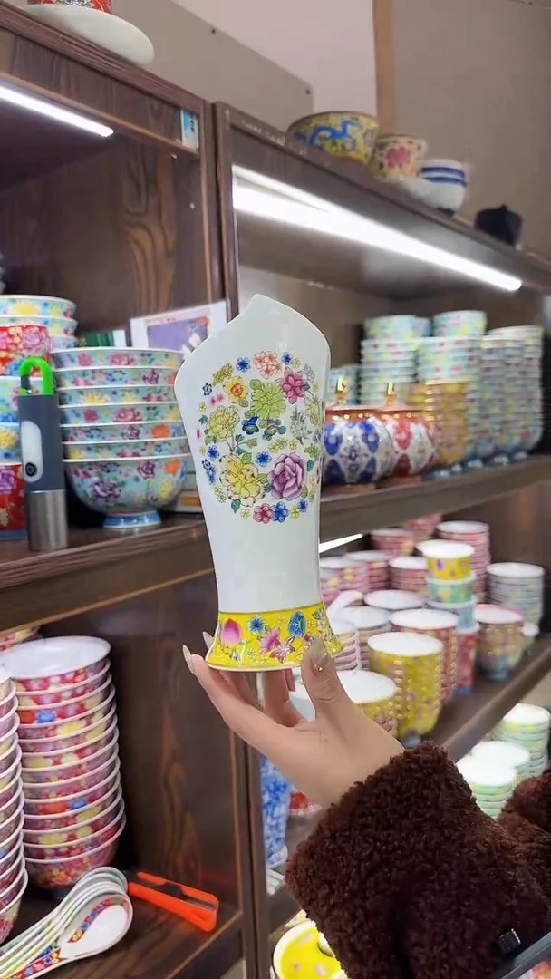 【闪购商品】瓷片景德镇陶瓷筷子筒1个