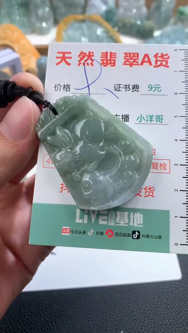 翡翠未镶嵌吊坠(不含链)1