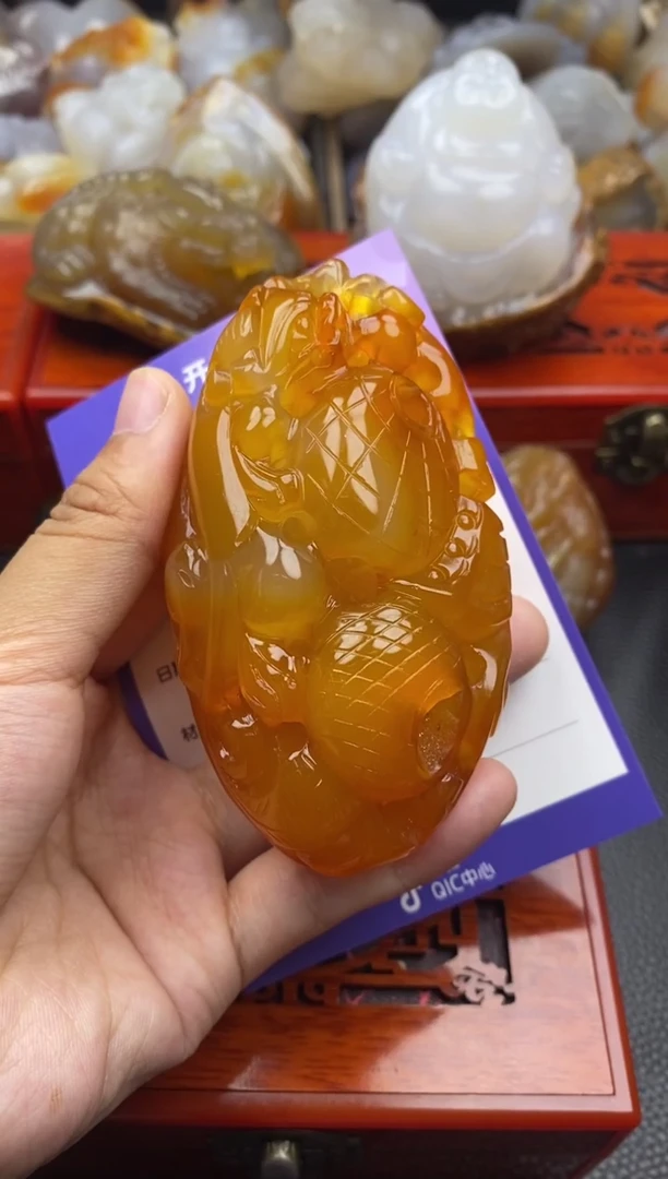 玛瑙/玉髓手把未镶嵌缘**空00