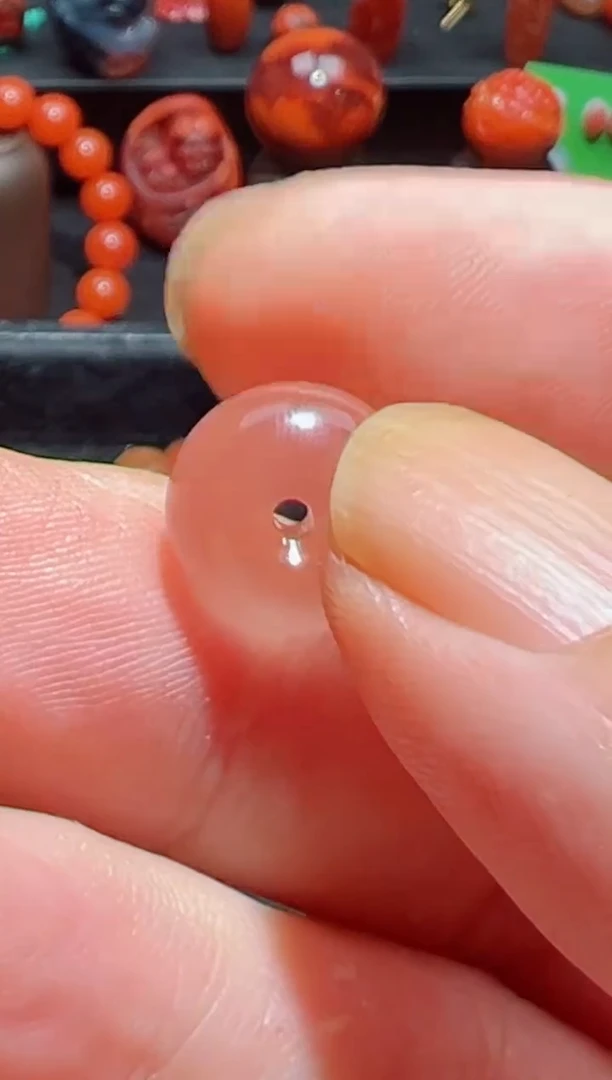 未镶嵌平安扣南红玛瑙一****喵平安扣