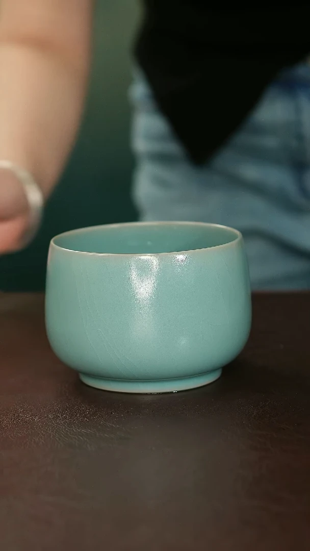 摆件原矿汝宋汝瓷微瑕