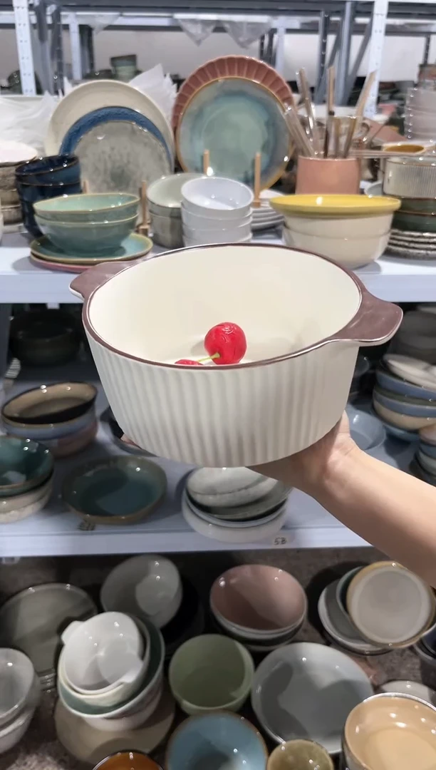 【闪购商品】瓷片外贸尾货微瑕满20包邮X 咖边双耳