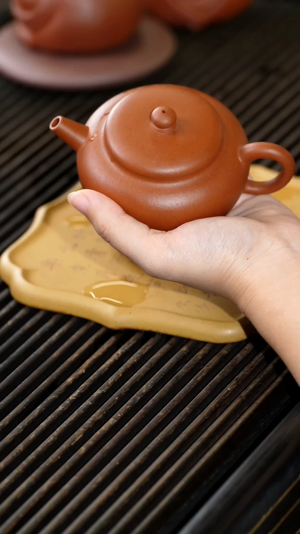 茶壶紫砂150cc桑扁