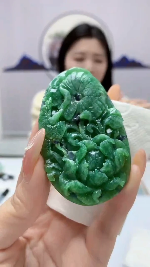 【闪购商品】定制翡翠未镶嵌0405DD-毛货挂件86