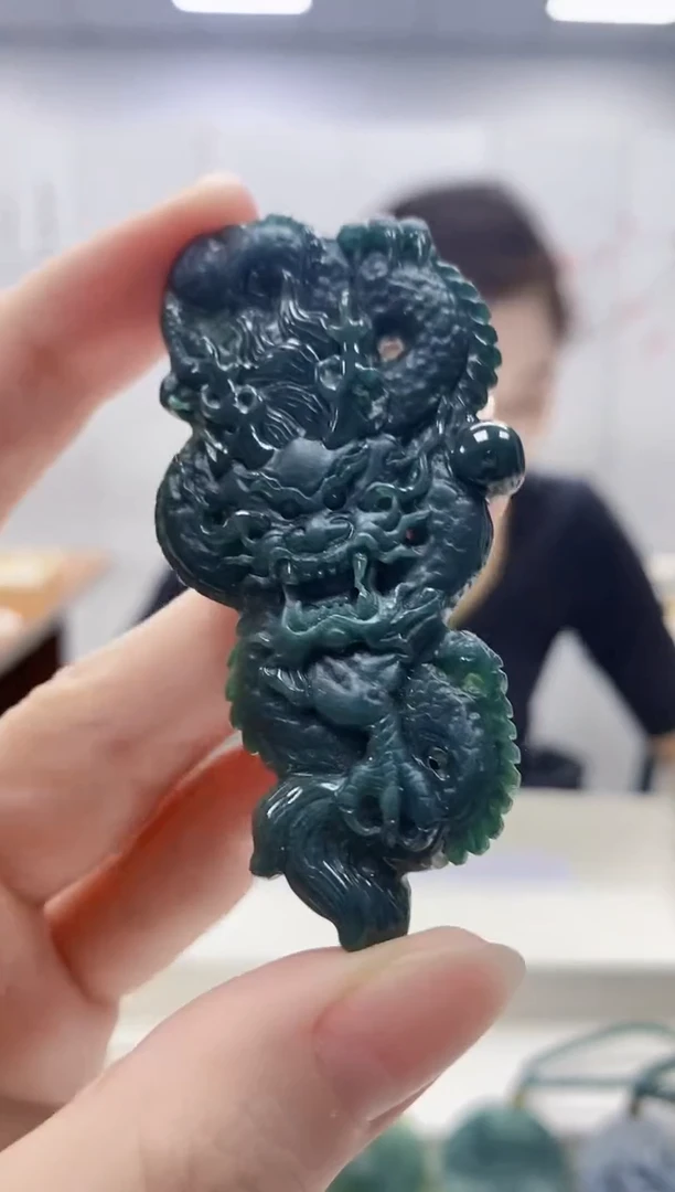 未镶嵌定制翡翠3099ry-毛货挂件121