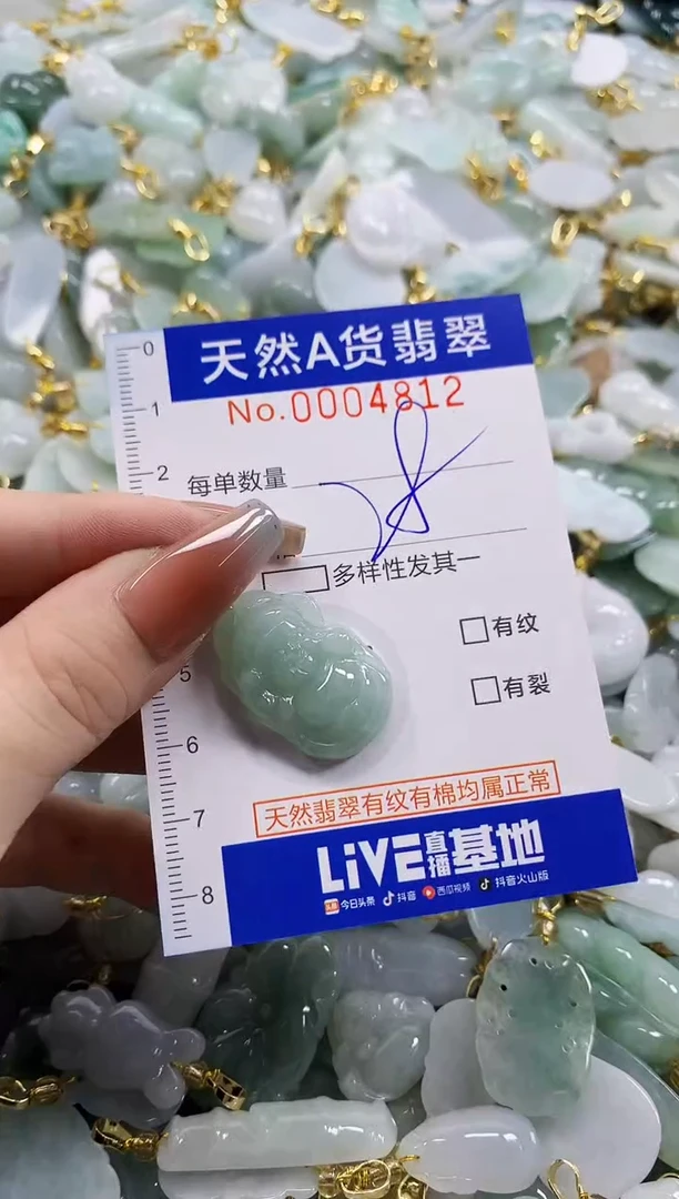 颈饰未镶嵌翡翠天然A货翡翠