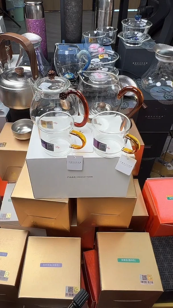 @@禾器晶彩清莲壶琥珀+怡然琥珀+逸杯琥珀2只