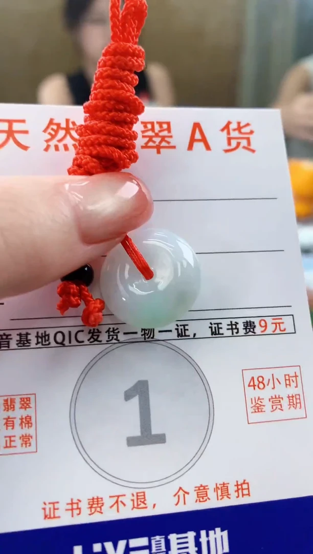 颈饰未镶嵌翡翠天然A货翡翠挂件