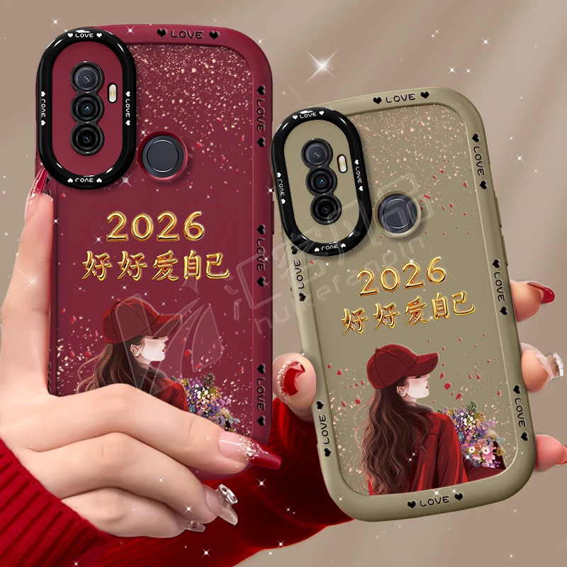 适用oppoa32手机壳2026捧花爱自己泡芙壳硅胶软壳全包保护套