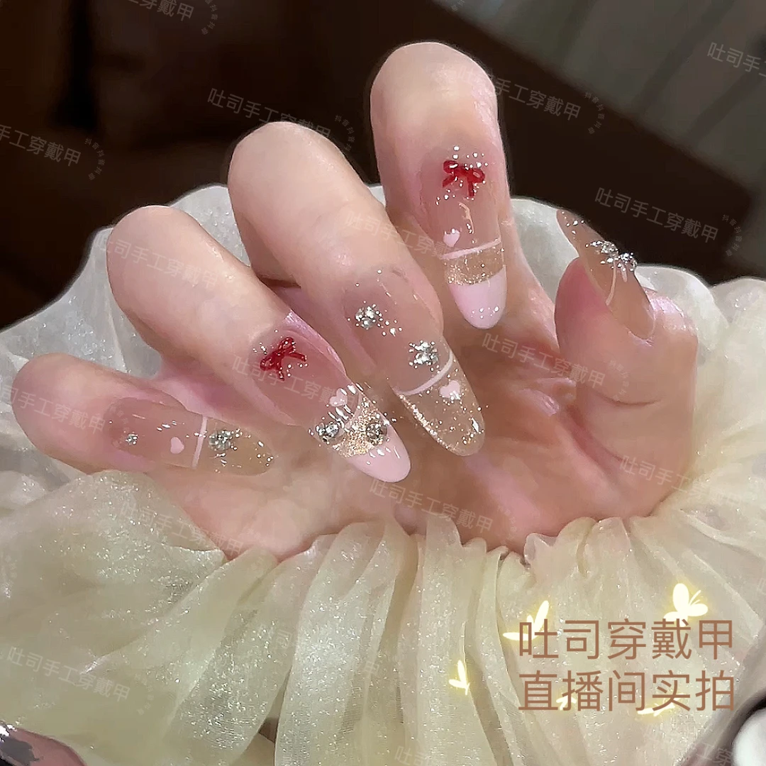 【Honey甜心】春夏款温柔轻奢高级猫眼穿戴甲高级气质纯欲ins风