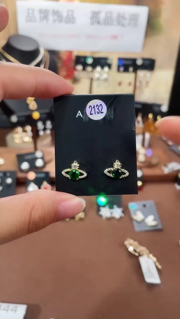 合金925银锆石豆2132