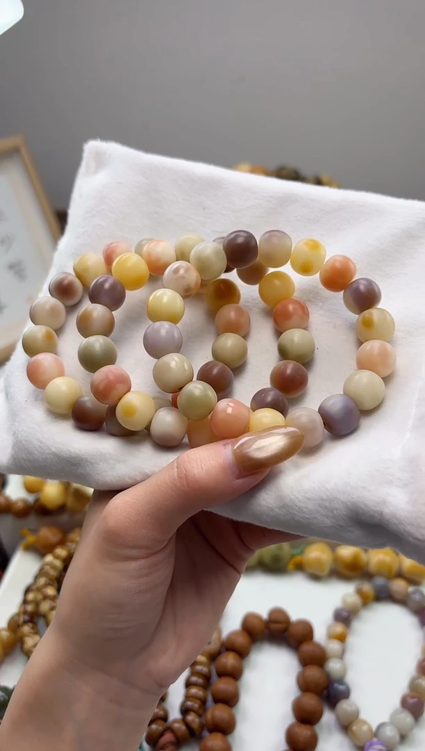 手串菩提根/象牙果沐g78花海干磨苹果11*13mm手串