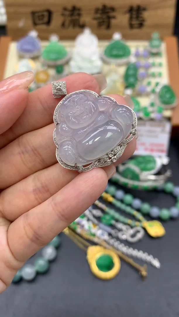 【闪购商品】翡翠颈饰18K金镶嵌129-中国好珍宝