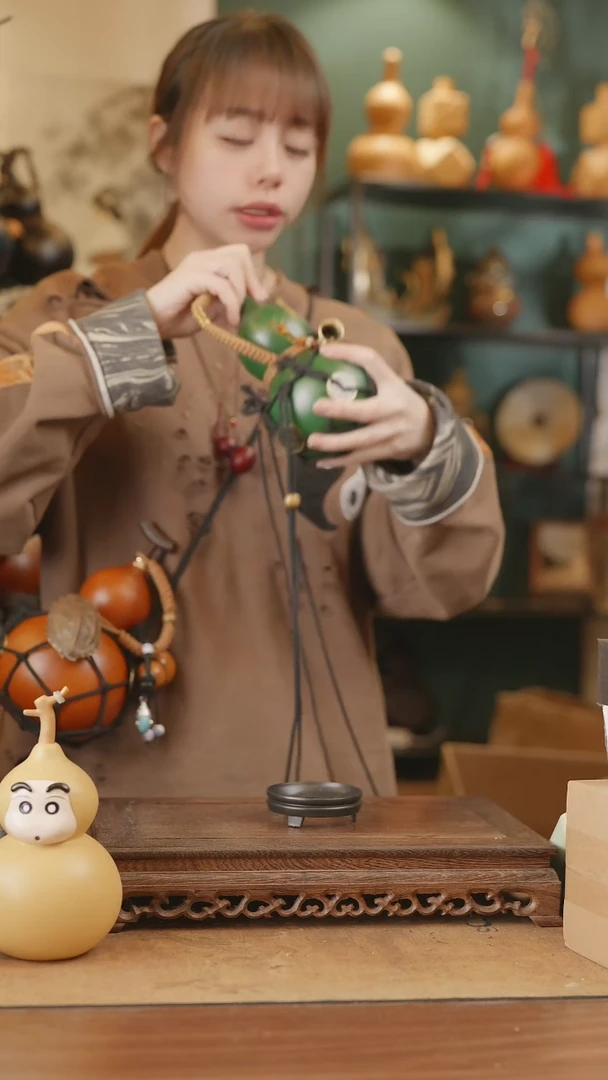 【闪购商品】226号精品天然大漆工艺防渗内胆酒葫芦~