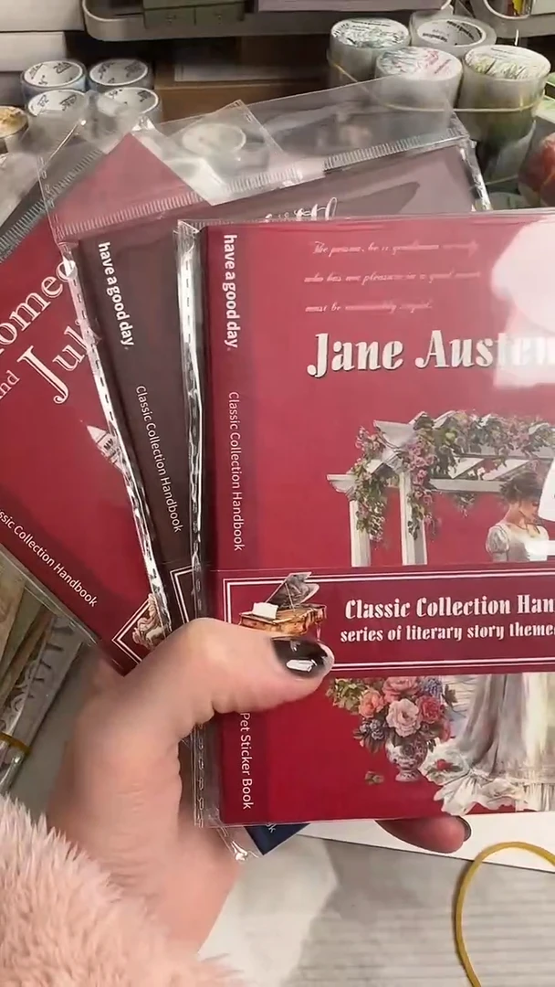 1-15 名著珍藏手册贴纸本 6款