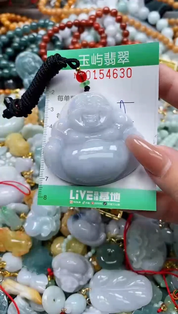 翡翠未镶嵌颈饰美***着闪购0154630