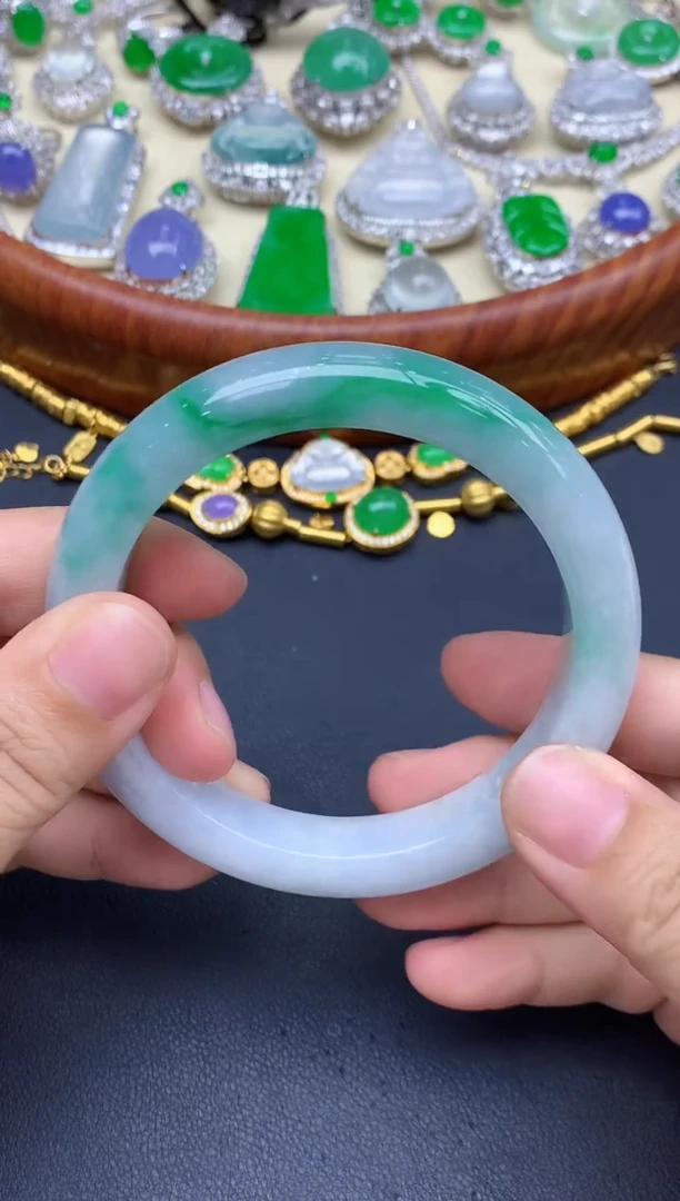 未镶嵌手镯翡翠346-中国好珍宝