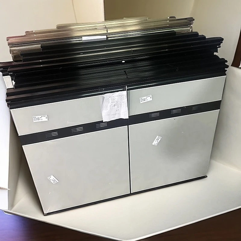 橱柜厨房底部上下钢化玻璃晶钢门定做铝合金灶台门晶钢门橱柜门