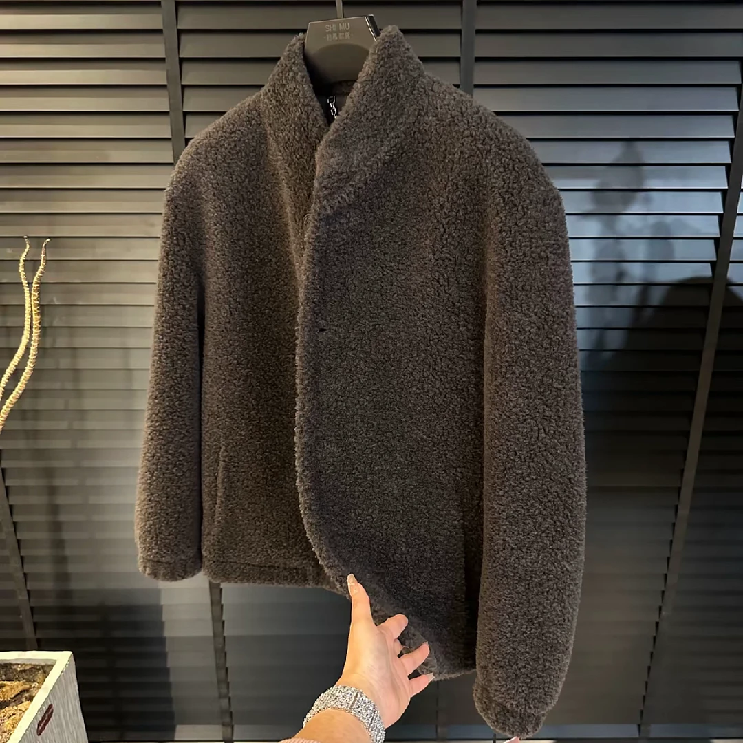 欧货高奢欧货男士新款百搭款羊毛夹克25101