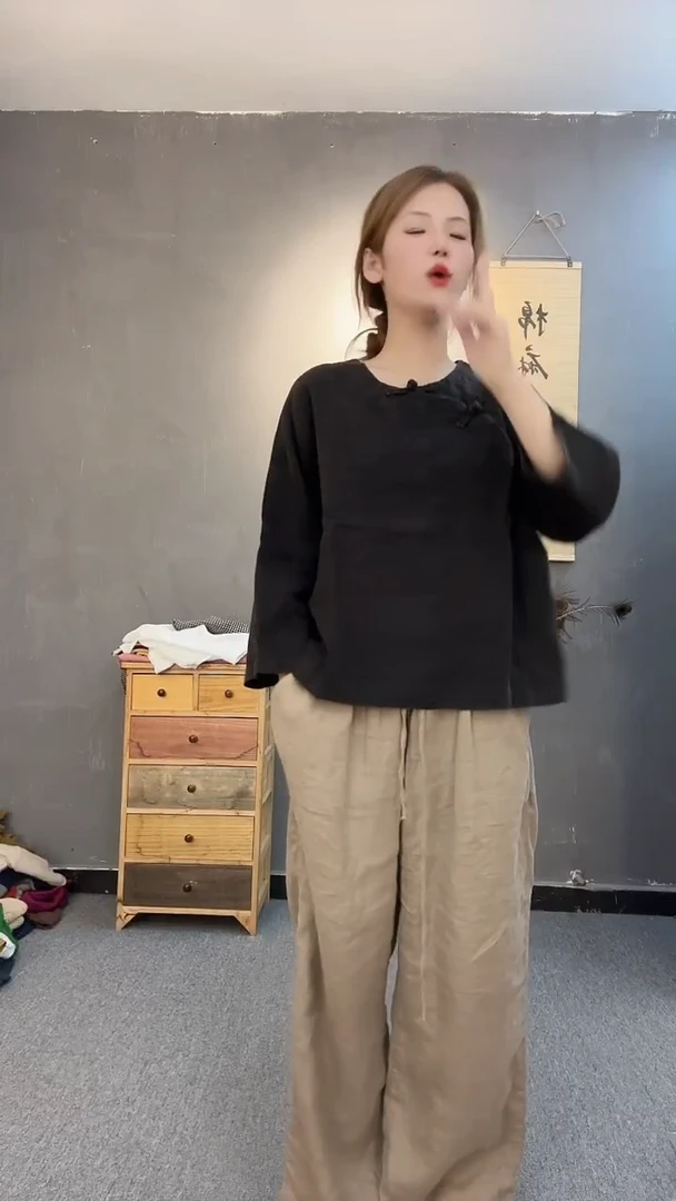 特价亚麻砂洗炒色上衣