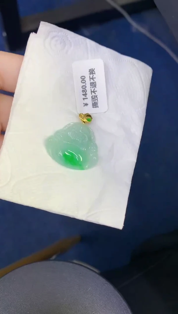 颈饰未镶嵌翡翠缅甸天然翡翠A货