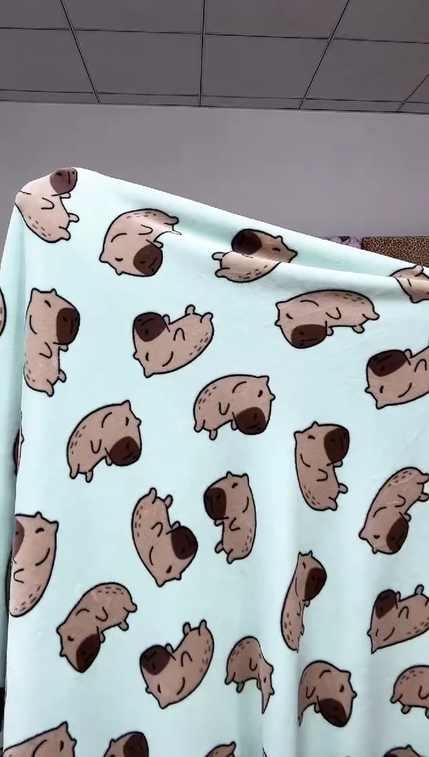 法兰绒1'8x2双面绒成品毯