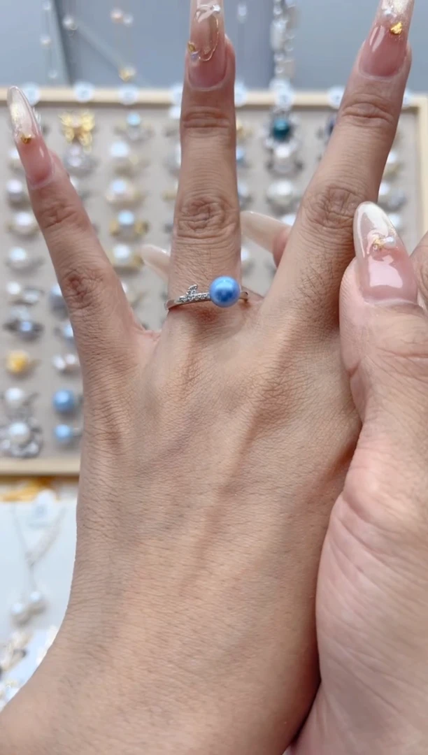 戒指合金淡水珍珠0.0