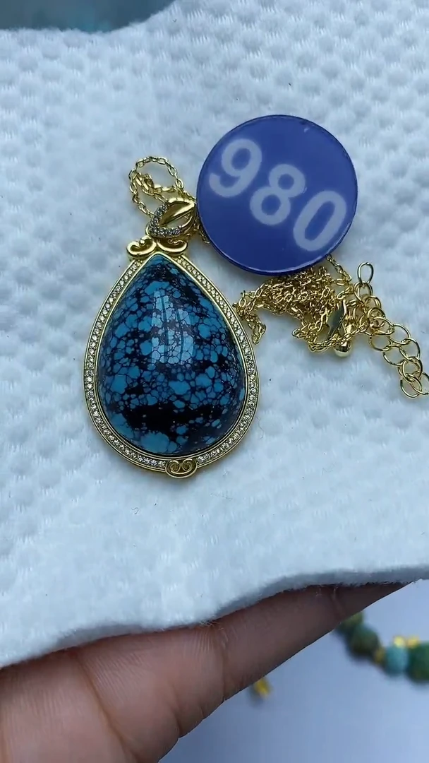 【闪购商品】绿松石项链合金980项链