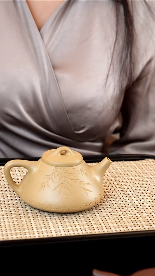 茶壶紫砂子冶 大水潭本绿