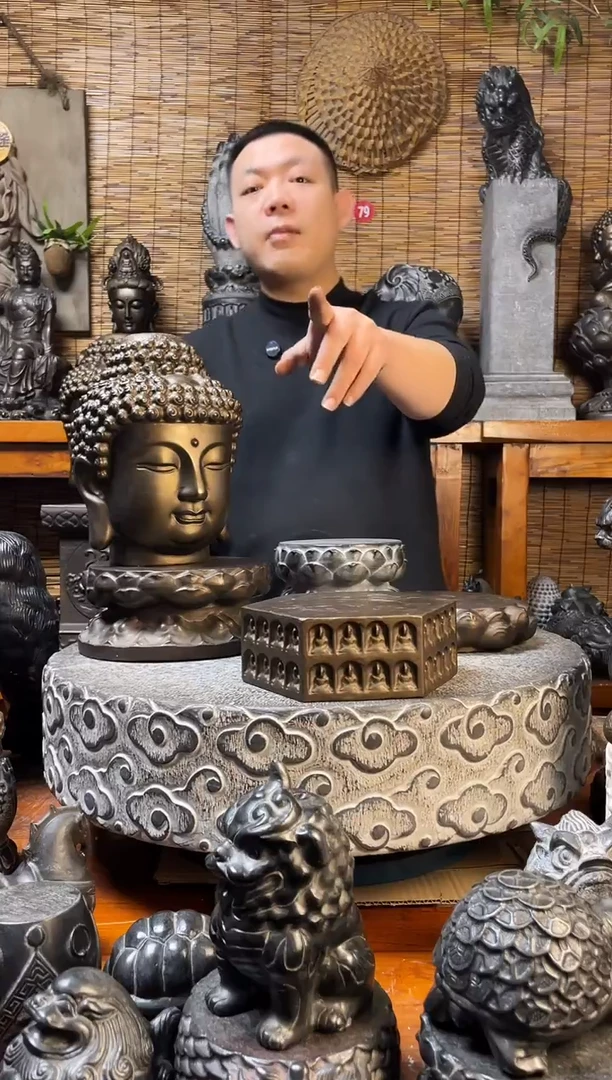 石材天然青石雕刻佛塔