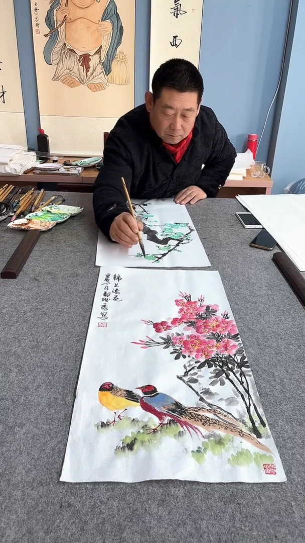 【闪购商品】国画锦上添花、、手绘、