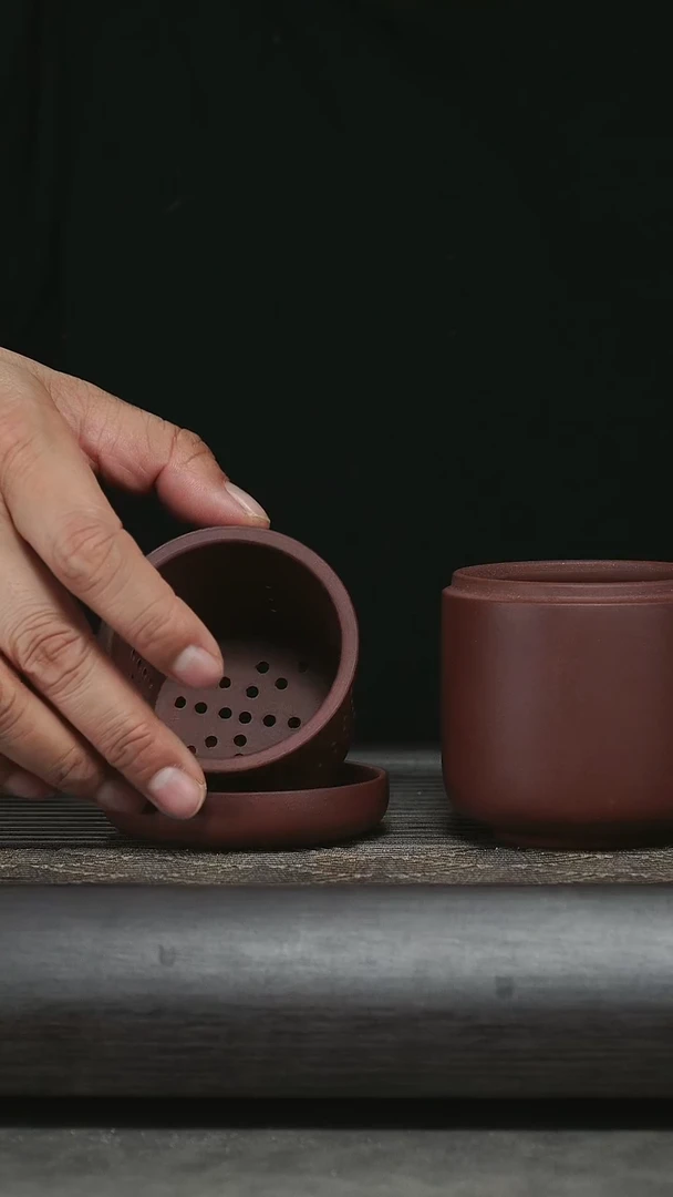 【闪购商品】紫砂茶杯小三件套