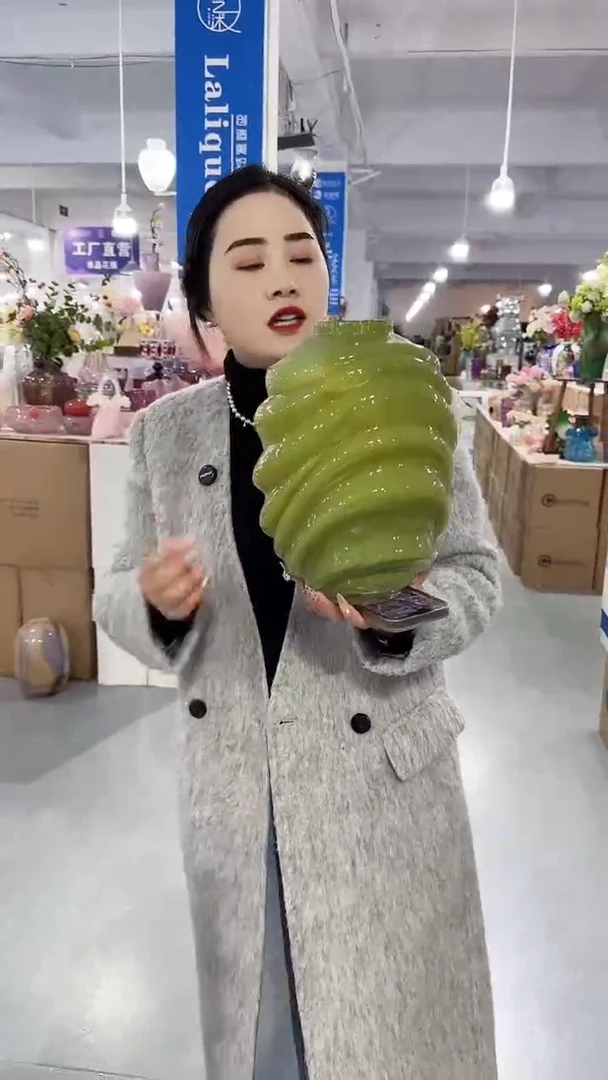 【闪购商品】玻璃安琪外贸-微瑕花瓶--CM2E