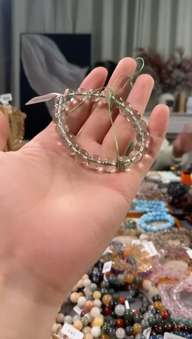 未镶嵌手链水晶绿幽灵