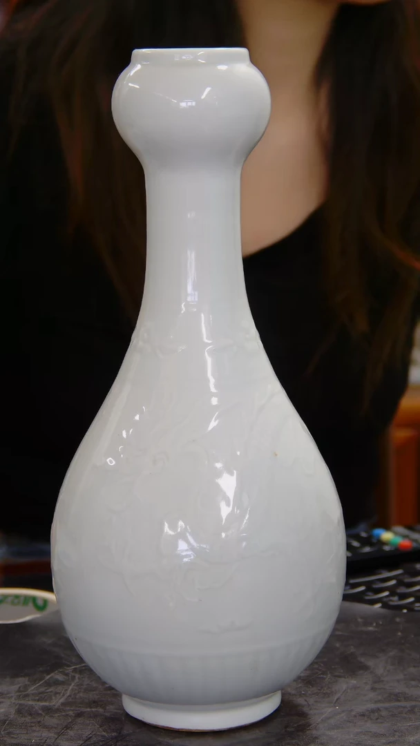 瓶枢府釉龙纹蒜头瓶#1370#