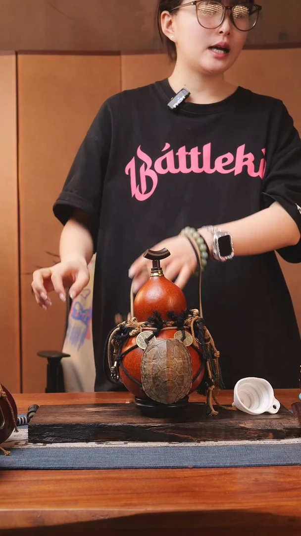 1858号精品大漆葫芦防腐防渗装水茶酒