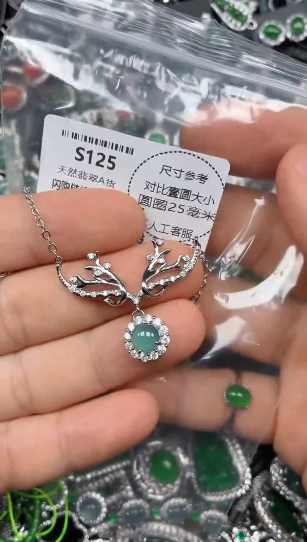 颈饰未镶嵌翡翠S125项链