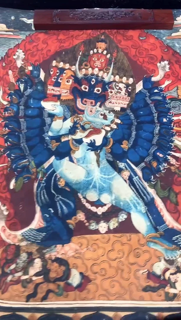 卷轴画115大威德金刚