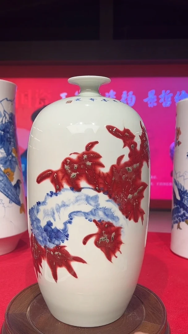 其他崔景哲-瓷器-B小-竹报平安